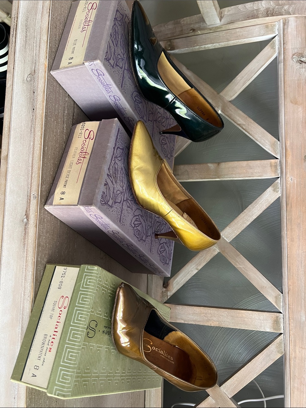 3 pairs of vintage ladies shoes